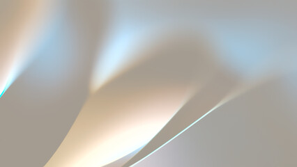 Abstract Background in Pearl Tones With Smooth Shapes