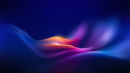 Vibrant Abstract Design With Flowing Shapes © BazziBa