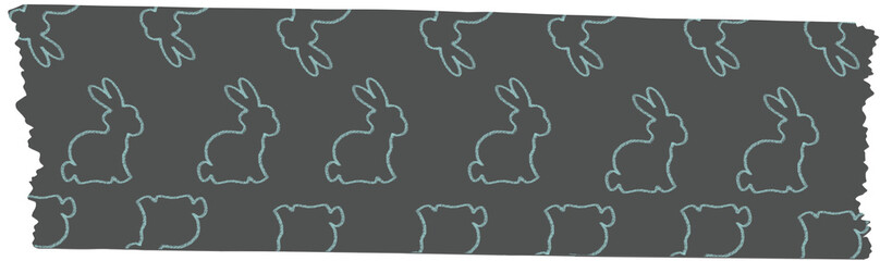 토끼 패턴 마스킹 테이프 © 보라 강