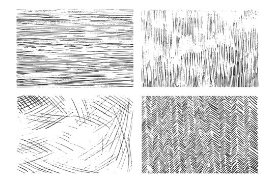 Pencil shading sketches, texturing