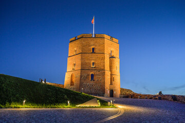 Gediminas-Turm, LNM Gedimino pilies bokstas, Vilnius, Litauen © Frank