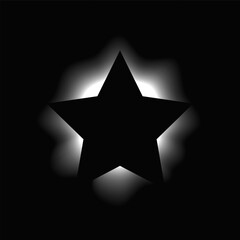 Fototapeta premium Star illuminate light frame