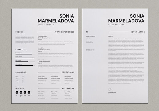 Resume and Cover Letter Layout