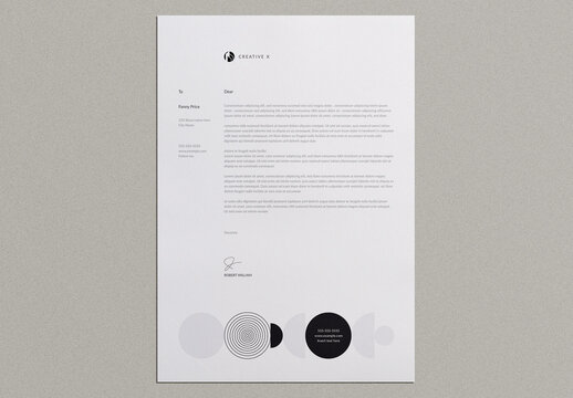 Creative Letterhead Design Template
