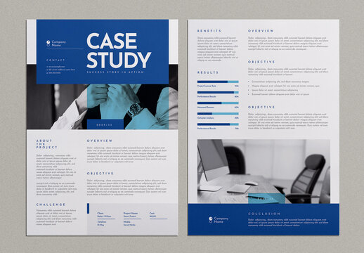 Modern Case Study Layout Template