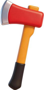 3D Cartoon Axe Illustration