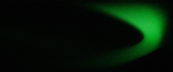 Green glow curve on dark background abstract light effect  a vibrant green curved light trail