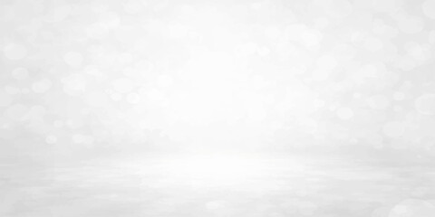 A blank white Christmas background featuring a textured snow pattern with subtle blue snowflakes and cold winter clouds for a seasonal nature wallpaper design © nur