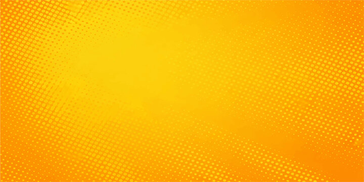 Abstract orange background design featuring a yellow halftone dot pattern and light bubble texture with a macro water drop effect for a vector art wallpaper backdrop