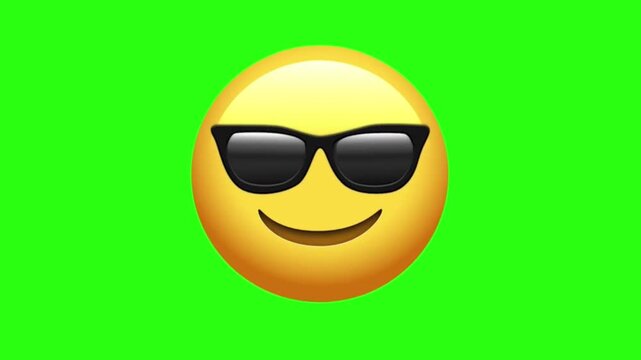 Smiling Face With Sunglasses Animated Emoji.