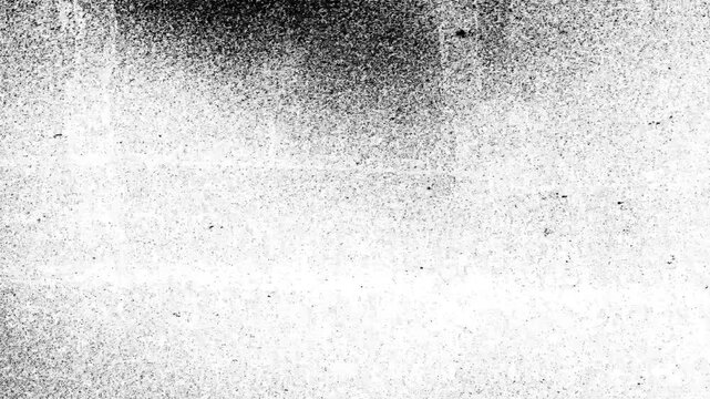 Abstract Grunge Noise Background.Black and white animated distressed texture overlay.