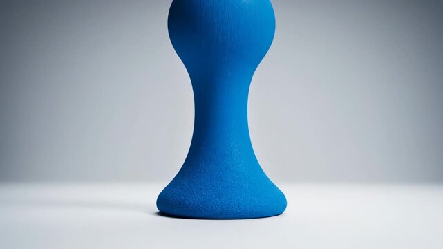 This video presents Minimal Rubber Sphere Jump with exaggerated slow-motion elasticity and clean isolated setting, designed for product advertising, physics visualization and abstract motion graphics