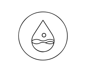 Fototapeta premium vector illustration of a drop