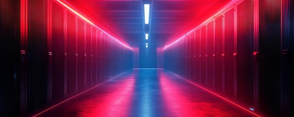 3D lock symbolizing cybersecurity, protecting data streams and online storage. Cloud computing and IT safety in a server room designed for virtual networking, Generative AI