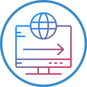 Redirect Line Icon Style