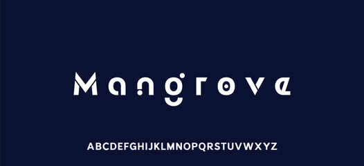 Obraz premium Abstract modern urban alphabet fonts. Typography sport, technology, fashion, digital, future creative logo font. vector illustration