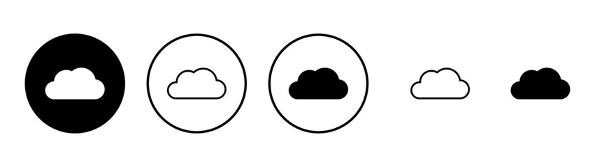 Cloud icon vector. cloud sign and symbol
