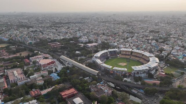 An eagle trying to attack a drone came fast to attack, captured in Chennai, India.