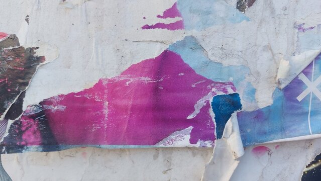 Torn and ripped street poster background