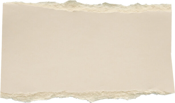 piece of white paper tear isolated on white background
