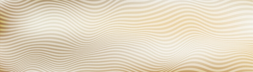 Obraz premium Elegant cream wave background with soft gradient texture, perfect for luxury cosmetic designs and beauty product presentations with warm beige tones.