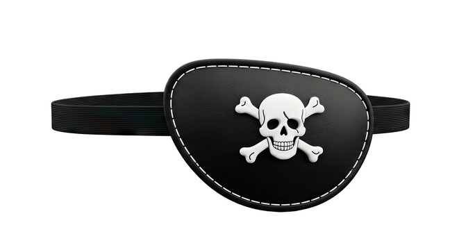 Pirate Eye Patch with Skull and Crossbones