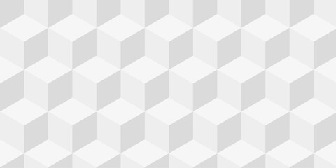 Obraz premium Illustration squares seamless geometric pattern with cubic shapes. Abstract geometric triangle background mosaic wallpaper.