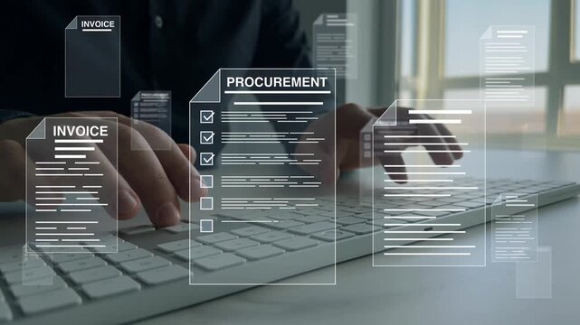 Procurement workflow documentation and efficiency in acquiring services. Includes contracts, purchase orders, bids,compliance records, helping organizations track costs.B2B purchase management.