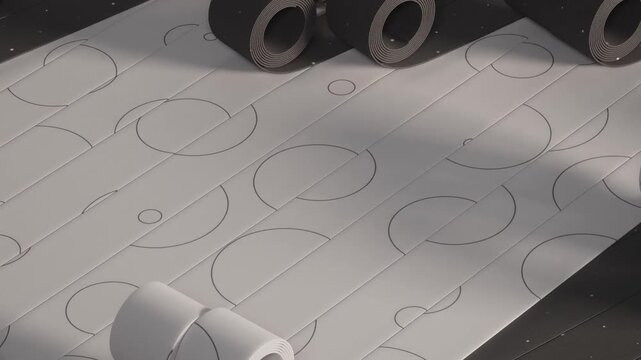 Abstract 3d illustration of a blue puzzle pattern forming a modern technology background as a metaphor for a creative business idea and teamwork solution to a complex challenge