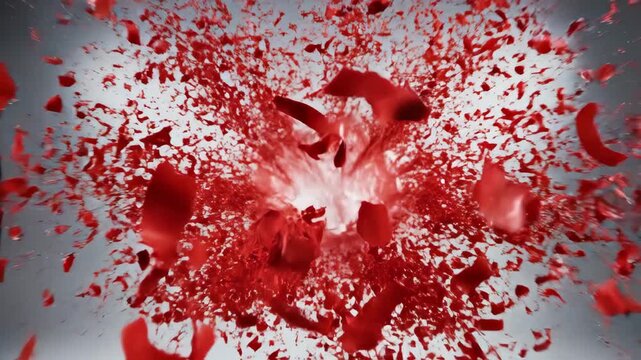 Video of balloon pop prank captured in slow motion with sudden burst action, playful surprise concept for entertainment and social media content.