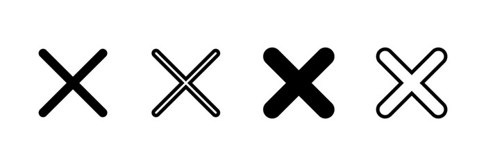 Close icon vector illustration. Delete sign and symbol. cross sign