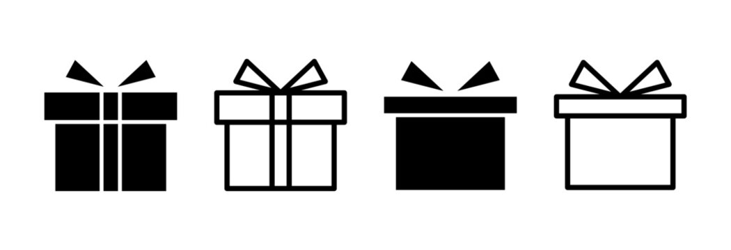 Gift icon vector illustration. gift sign and symbol. birthday gift