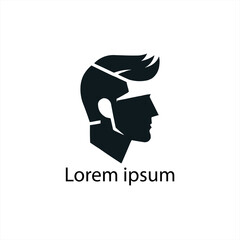 Stylish Black Haircut Icon