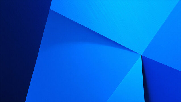 Geometric Blue Background with Angular Shapes and Subtle Shadows