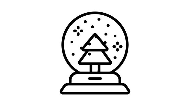 Grab this amazing line style icon animation of rattle drum music