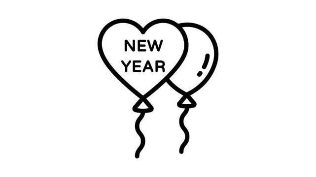 Here is a handy outline style icon animation showing cherries