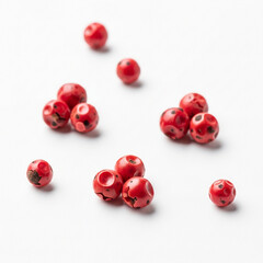 Food prep asset of pink pepper for kitchen utility and recipe design