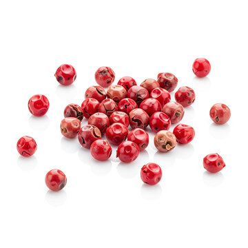 Essential gourmet asset of pink peppercorns for professional culinary use