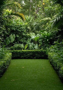 Emerald Oasis: Lush Garden Sanctuary