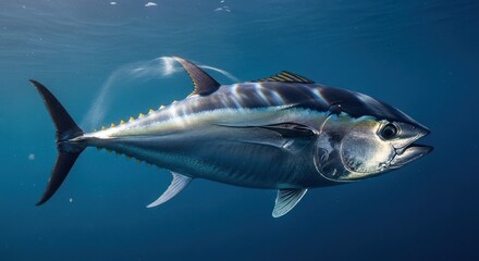 Fototapeta premium Tuna fish in ocean.