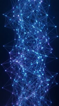 A blue and purple line of dots