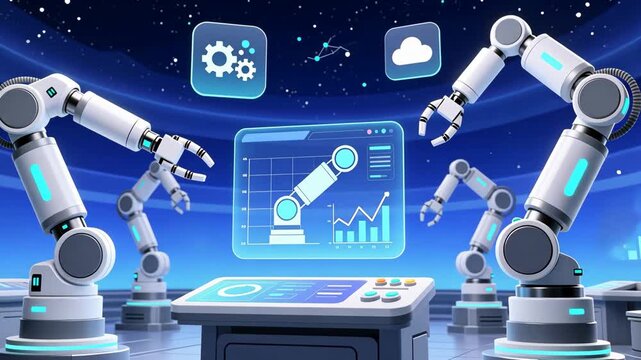 Collaborative Robotics Workspace With Multiple Industrial Robot Arms