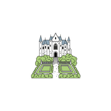 Middelheim Museum Castle Vector Illustration vector illustration