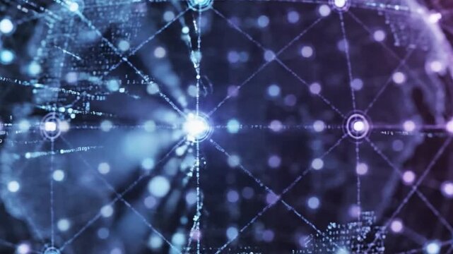 Global Network of Connections: A captivating image depicting a radiant, interconnected global network, symbolizing the digital age's vast reach and intricate web of communication.