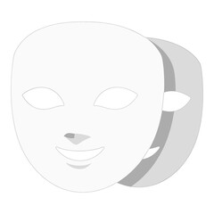 Obraz premium Double Theater Mask 3D Icon