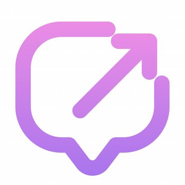 Message Share animation icon for social media, presentations, videos, websites. alpha channel