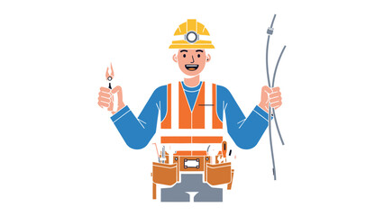 Craftsman's Skill: A skilled craftsman, equipped with essential tools and safety gear, stands ready to tackle the intricacies of his trade. © Hasib