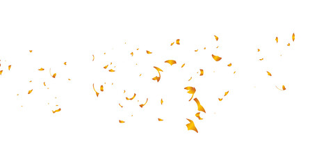 Obraz premium Falling isolated Gold Confetti. Glitter celebration PNG, Falling shiny gold confetti overlay on transparent background. Glossy golden festive tinsel. holiday