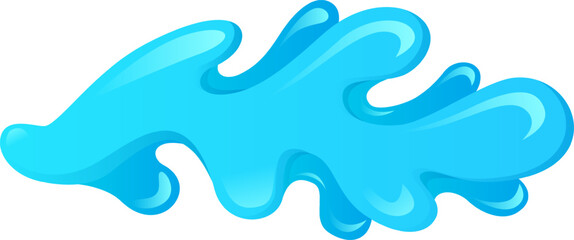 Water splash illustrating a dynamic aqua liquid flow