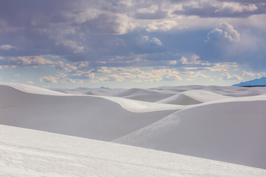 White sand dunes